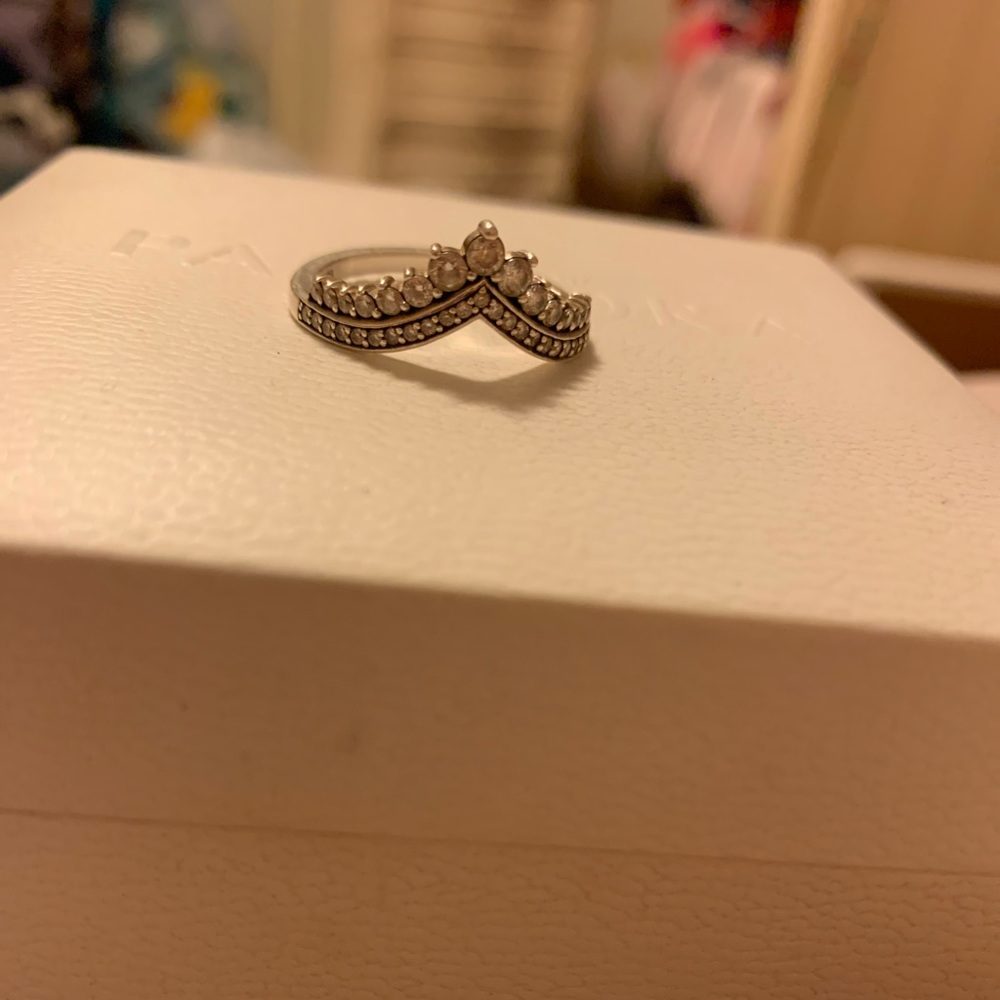Pandora princess wishbone ring